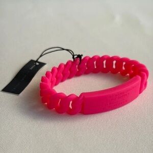 Marc By Marc Jacobs Pink Silicone Bracelet- NWT